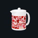 Pattern Of Hearts, Red Hearts, Love<br><div class="desc">Cute, fun and adorable pattern with red hearts. Modern and trendy gift, perfect for Valentine's Day.</div>