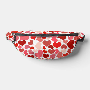 Pattern Of Hearts, Red Hearts, Love Fanny Pack