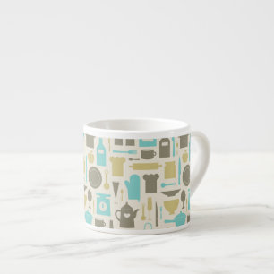 Pattern Of Kitchen Tools Espresso Cup