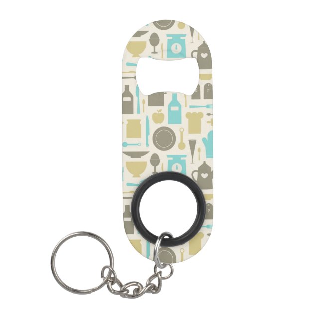 Pattern Of Kitchen Tools Mini Bottle Opener (Front)