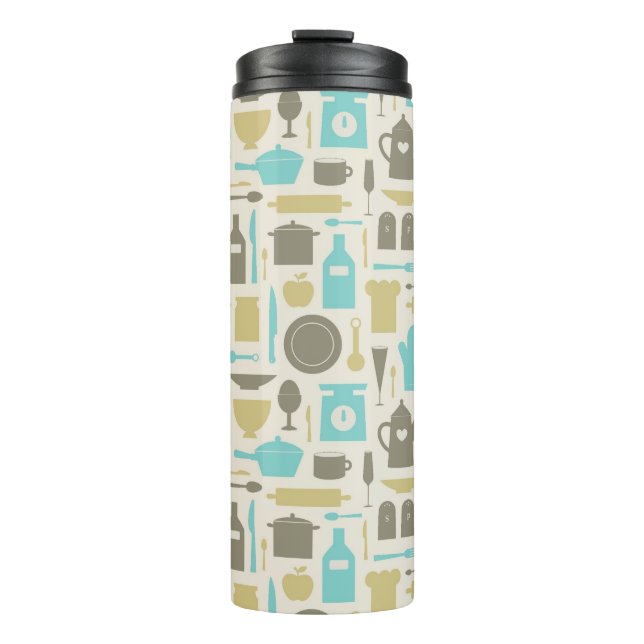 Pattern Of Kitchen Tools Thermal Tumbler (Front)