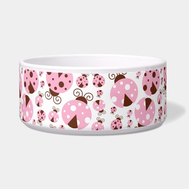 Pattern Of Ladybugs, Cute Ladybugs, Pink Ladybugs (Front)
