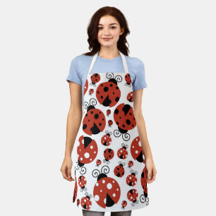 Pattern Of Ladybugs, Cute Ladybugs, Red Ladybugs Apron
