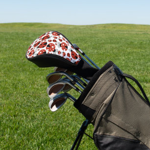 Pattern Of Ladybugs, Cute Ladybugs, Red Ladybugs Golf Head Cover