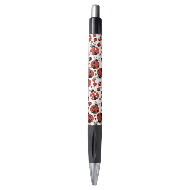 Pattern Of Ladybugs, Cute Ladybugs, Red Ladybugs Pen (Front Vertical)