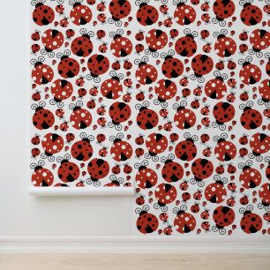 Pattern Of Ladybugs, Cute Ladybugs, Red Ladybugs Wallpaper