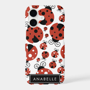 Pattern Of Ladybugs, Red Ladybugs, Your Name