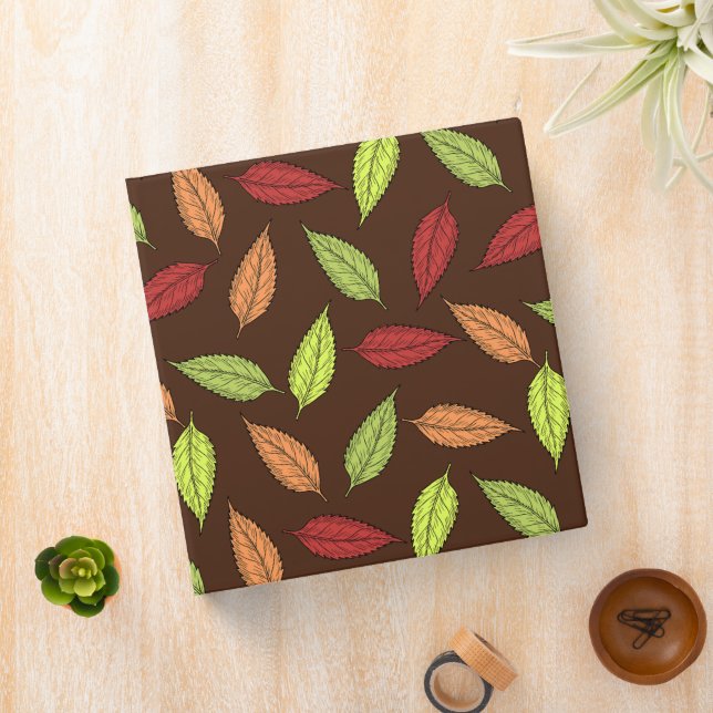Pattern Of Leaves, Colourful Leaves, Autumn Leaves Binder (In Situ)