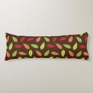Pattern Of Leaves, Colourful Leaves, Autumn Leaves Body Pillow