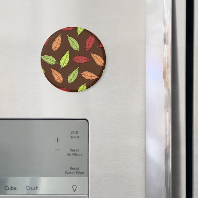 Pattern Of Leaves, Colourful Leaves, Autumn Leaves Magnet (In Situ (Fridge))