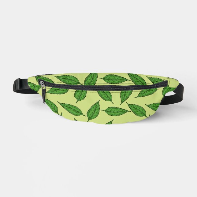 Pattern Of Leaves, Leaf Pattern, Spring Leaves Fanny Pack (Front)
