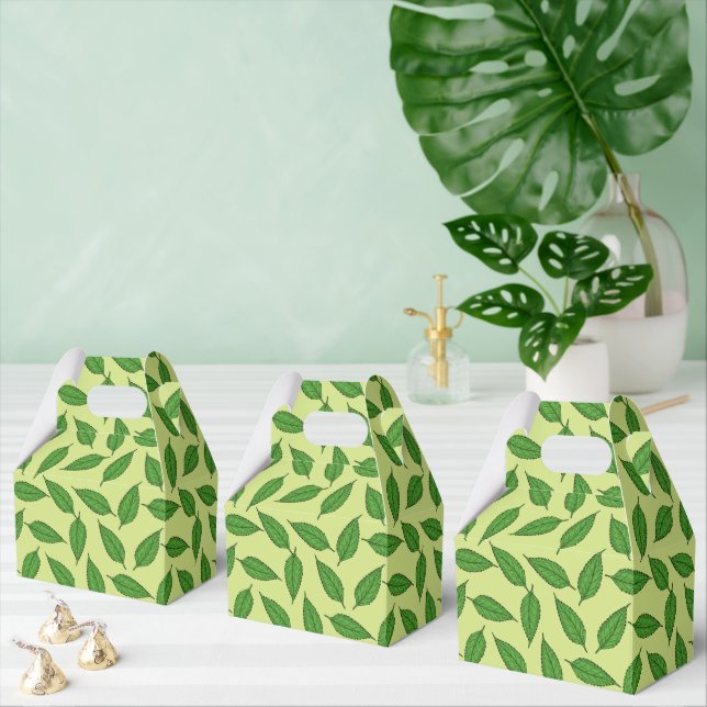 Pattern Of Leaves, Leaf Pattern, Spring Leaves Favor Box (Multiple)