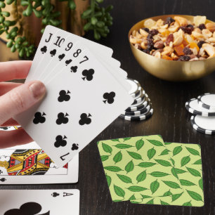 Pattern Of Leaves, Leaf Pattern, Spring Leaves Playing Cards