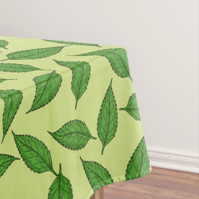 Pattern Of Leaves, Leaf Pattern, Spring Leaves Tablecloth (In Situ)