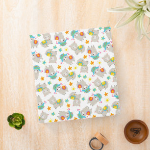 Pattern Of Llamas, Cute Llamas, Alpacas, Flowers Binder