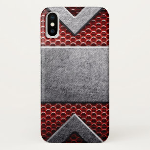 Pattern of metal plate iPhone x case