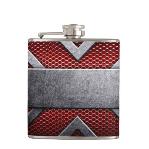 Pattern of metal plate hip flask