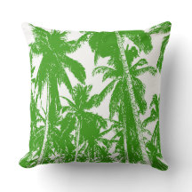 Pattern of Palm Trees in a Posterized Design
