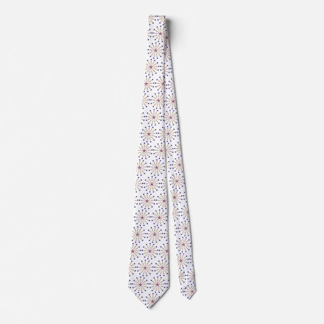 Pattern of Patriotic Stars Tie (Front)