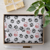 Pattern Of Paws, Black Paws, Red Paws, Hearts