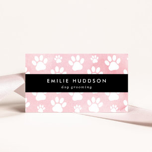 Pattern Of Paws, Dog Groomer, Dog Walker, Pet Shop Business Card