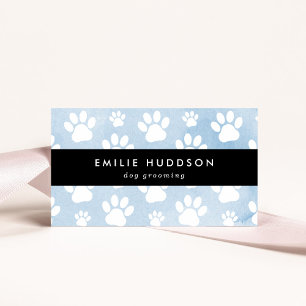 Pattern Of Paws, Dog Groomer, Dog Walker, Pet Shop Business Card