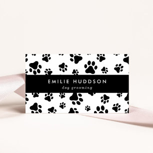 Pattern Of Paws, Dog Groomer, Dog Walker, Pet Shop Business Card