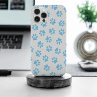 Pattern Of Paws, Dog Paws, Baby Blue Paws