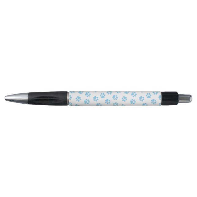 Pattern Of Paws, Dog Paws, Baby Blue Paws Pen (Front)
