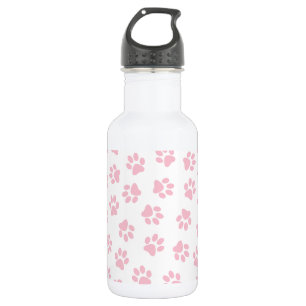 Pattern Of Paws, Dog Paws, Baby Pink Paws 532 Ml Water Bottle