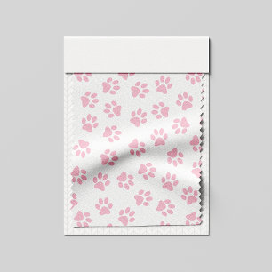 Pattern Of Paws, Dog Paws, Baby Pink Paws Fabric