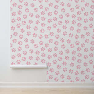 Pattern Of Paws, Dog Paws, Baby Pink Paws Wallpaper