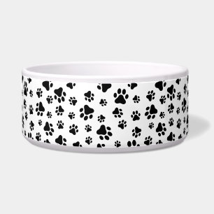 Pattern Of Paws, Dog Paws, Black and White