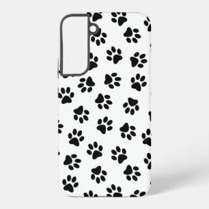 Pattern Of Paws, Dog Paws, Black Paws Samsung Galaxy Case