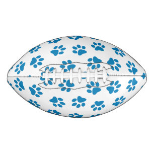 Pattern Of Paws, Dog Paws, Blue Paws Football