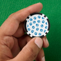 Pattern Of Paws, Dog Paws, Blue Paws