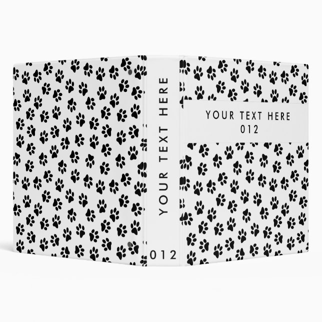 Pattern Of Paws, Dog Paws, Cat Paws, Black Paws Binder (Background)