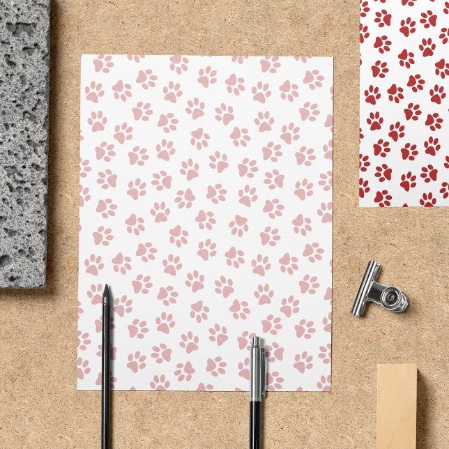 Pattern Of Paws, Dog Paws, Cat Paws, Red Paws Flyer (Creator Uploaded)