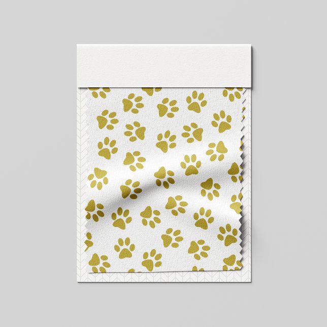 Pattern Of Paws, Dog Paws, Golden Paws Fabric (Creator Uploaded)