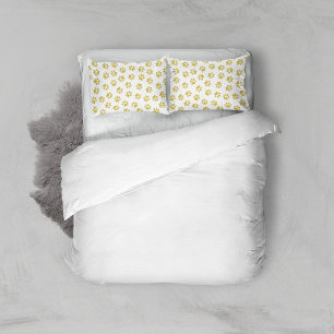Pattern Of Paws, Dog Paws, Golden Paws Pillowcase