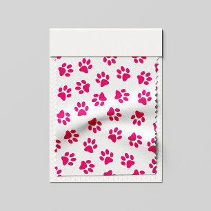 Pattern Of Paws, Dog Paws, Pink Paws Fabric