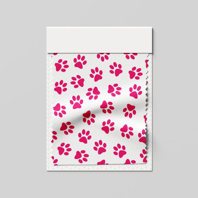 Pattern Of Paws, Dog Paws, Pink Paws Fabric (Creator Uploaded)