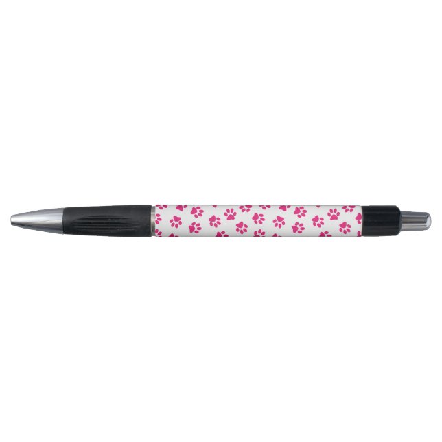 Pattern Of Paws, Dog Paws, Pink Paws Pen (Front)