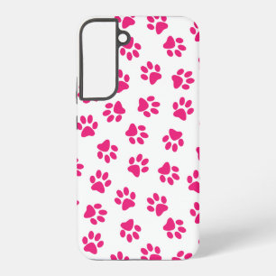 Pattern Of Paws, Dog Paws, Pink Paws Samsung Galaxy Case