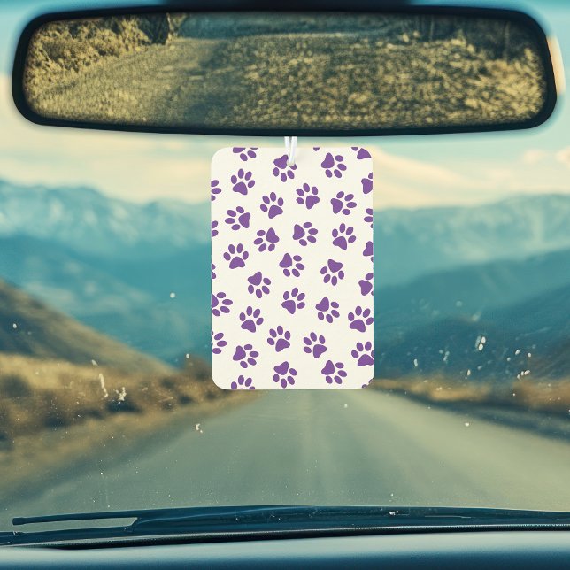 Pattern Of Paws, Dog Paws, Purple Paws Air Freshener (Creator Uploaded)