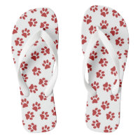 Pattern Of Paws, Dog Paws, Red Paws