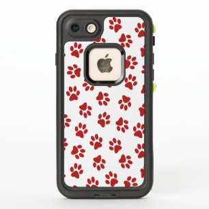 Pattern Of Paws, Dog Paws, Red Paws