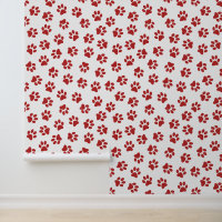 Pattern Of Paws, Dog Paws, Red Paws