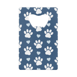 Pattern of paws, Dog paws, White paws, Blue Hearts