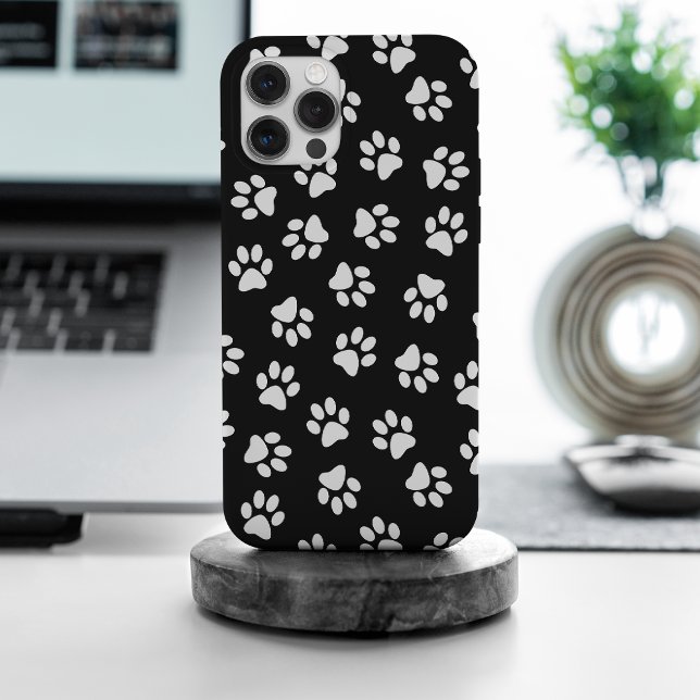 Pattern Of Paws, Dog Paws, White Paws Case-Mate iPhone Case (Creator Uploaded)
